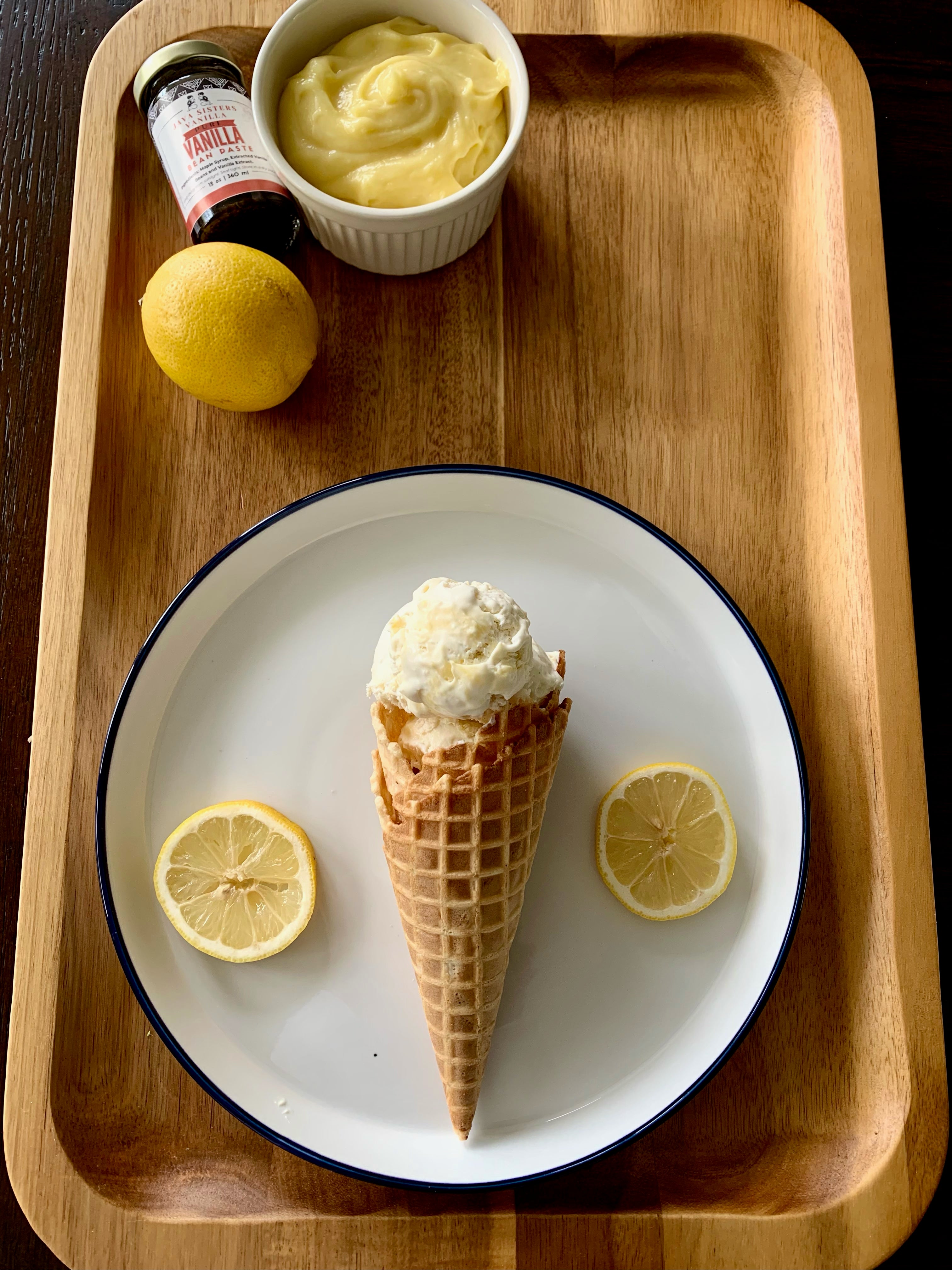 No-Churn Lemon Curd Vanilla Bean Ice Cream – Java Sisters Vanilla