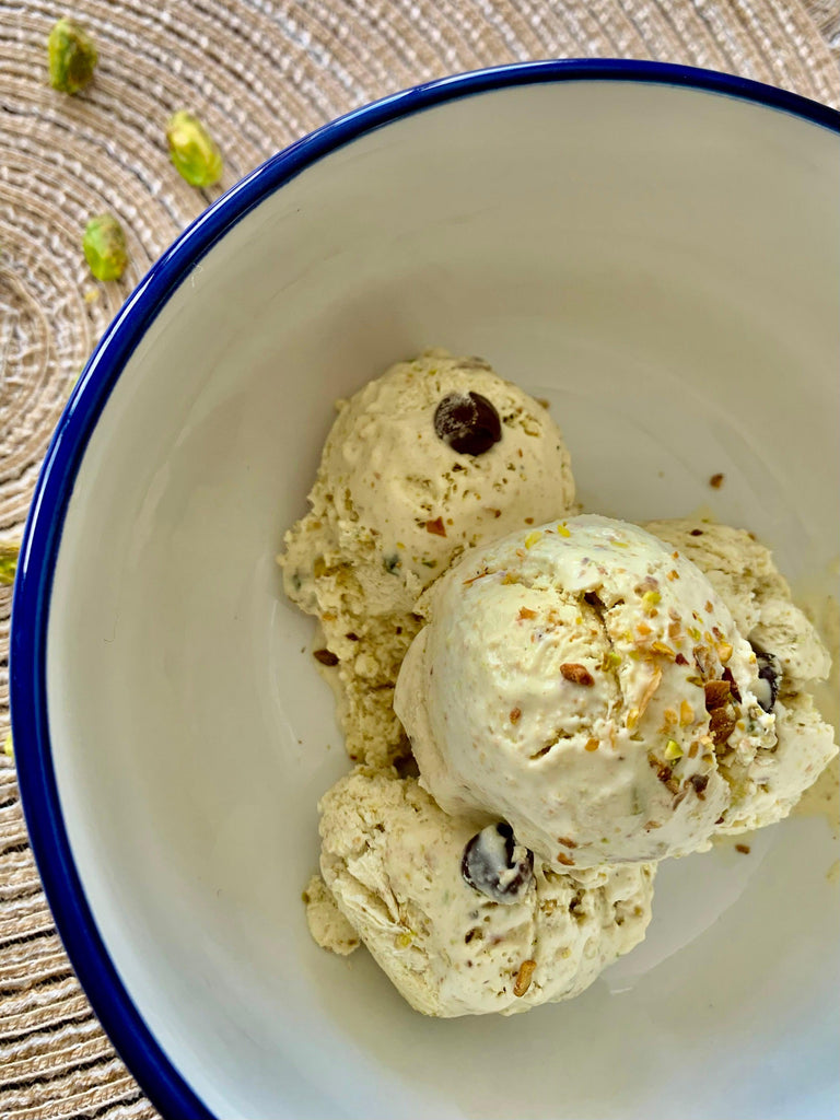 No-Churn Pistachio Ice Cream - With A Twist - Java Sisters Vanilla
